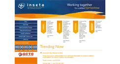 Desktop Screenshot of inseta.org.za